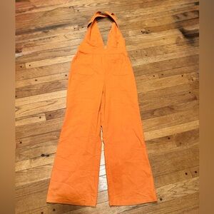Sincerely Jules Vibrant Orange Jumpsuit